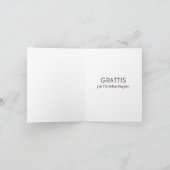 Schwedische Geburtstagskarte - Grattis på födelsed Karte (Innenseite)