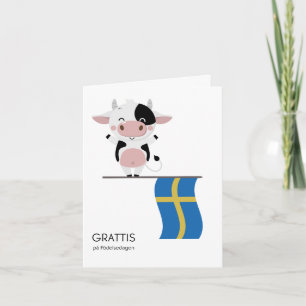 Schwedische Geburtstagskarte - Grattis på födelsed Karte