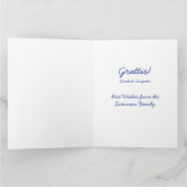 Schwedische Geburtstagskarte mit schwedischem Text Karte (Innenseite)