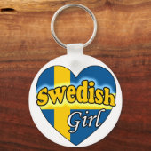 Schwedische Girl Schlüsselanhänger (Vorderseite)