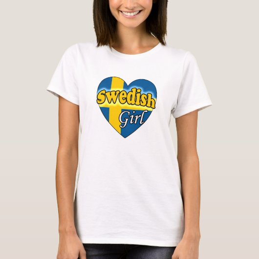 Schwedische Girl T-Shirt (Vorderseite)