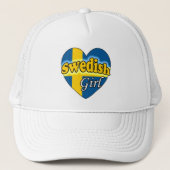 Schwedische Girl Truckerkappe (Vorderseite)