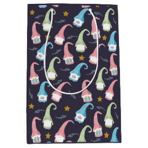 Schwedische Gnomes-Muster-Geschenk-Tasche Mittlere Geschenktüte