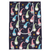 Schwedische Gnomes-Muster-Geschenk-Tasche Mittlere Geschenktüte (Rückseite)