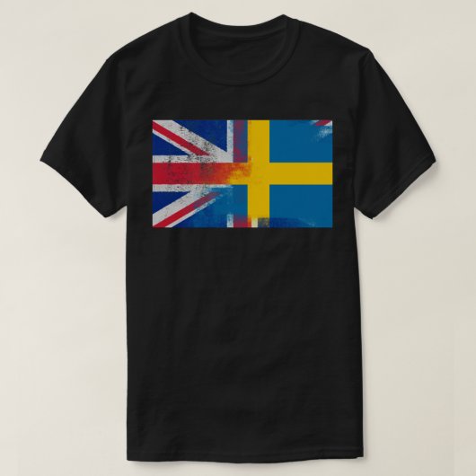 Schwedische Halbschwedische Halbschwedische Halbfi T-Shirt (Design vorne)