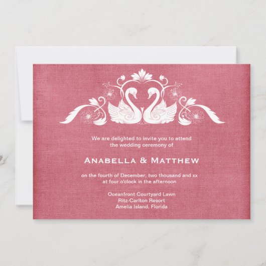 Schwedische Hochzeit Einladung (Vorderseite)