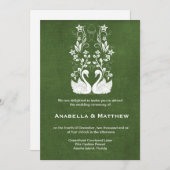 Schwedische Hochzeit Einladung (Vorne/Hinten)