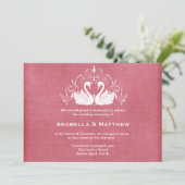 Schwedische Hochzeit Einladung (Stehend Vorderseite)