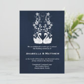 Schwedische Hochzeit Einladung (Stehend Vorderseite)