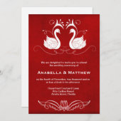 Schwedische Hochzeit Einladung (Vorne/Hinten)