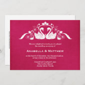 Schwedische Hochzeit Einladung (Vorne/Hinten)