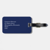 Schwedische hölzerne Namensadresse der Flagge-| Gepäckanhänger (Rückseite horizontal)