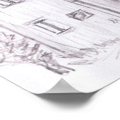 Schwedische Hütte Poster (Ecke)