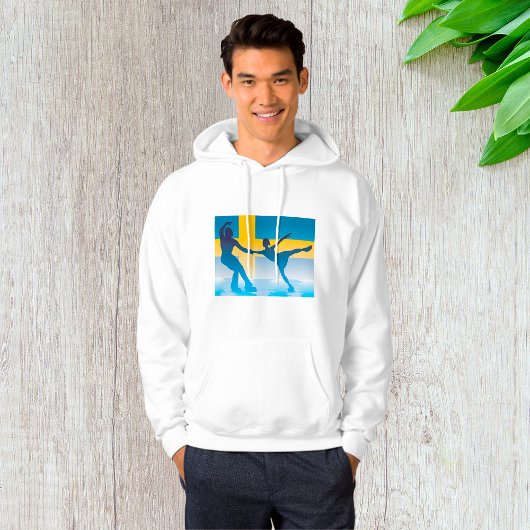 Schwedische Ice Skaten Duo Silhouette Hoodie