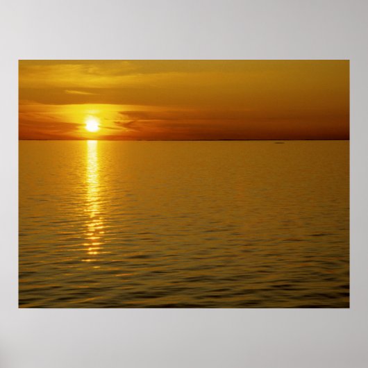 Schwedische Inseln Sunset. Poster (Vorne)