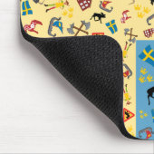 Schwedische Kultureinzelteile mit Flagge Mousepad (Ecke)