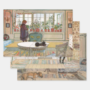 Schwedische Kunstauswahl von Carl Larsson Geschenkpapier Set