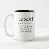 Schwedische Lagom-Tasse Zweifarbige Tasse (Links)