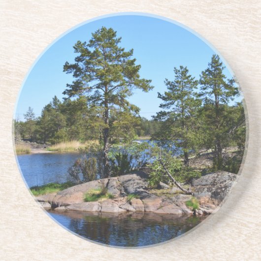 Schwedische Landkarte Getränkeuntersetzer (Vorne)