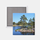 Schwedische Landkarte Magnet (Vorderseite/Rückseite)