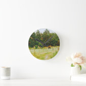 Schwedische Landschaft Runde Wanduhr (Zuhause)