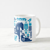 Schwedische Marine und Blue Dala Tasse (VorderseiteRechts)