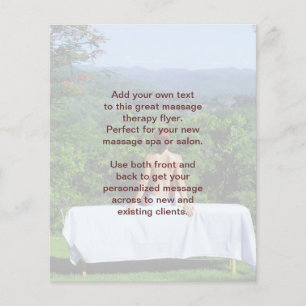 Schwedische Massage-Foto Flyer