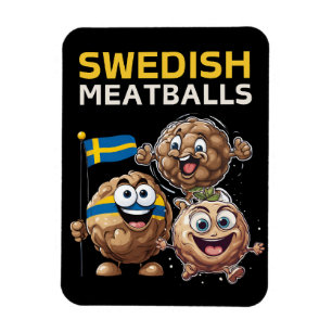 Schwedische Meatballs Magnet