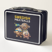 Schwedische Meatballs Metall Brotdose (Vorderseite)
