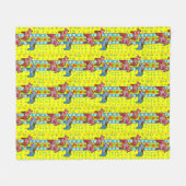 Schwedische Modelle, Dala Pferde Fleecedecke (Vorderseite (Horizontal))