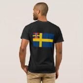 Schwedische norwegische Gewerkschaft, Schweden T-Shirt (Schwarz voll)