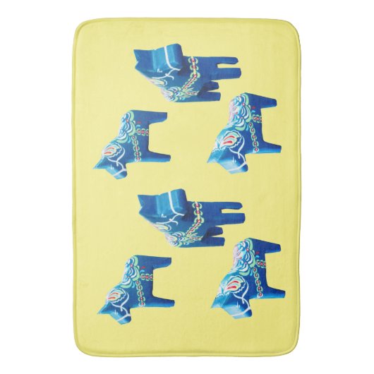 Schwedische Pferde Bathmat Badematte (Vorderseite Vertikal)