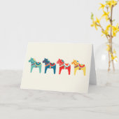 Schwedische Pferde Karte (Gelbe Blume)