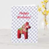 Schwedische Pferdepass Karte (Gelbe Blume)