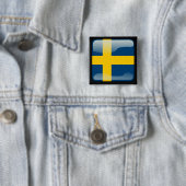 Schwedische polierte Flagge Button (Beispiel)