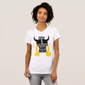 Schwedische Prinzessin Funny Ladys Zerstörter T - T-Shirt (Vorne ganz)