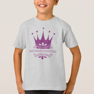 Schwedische Prinzessin Hübsch in Pink Little Girl T-Shirt