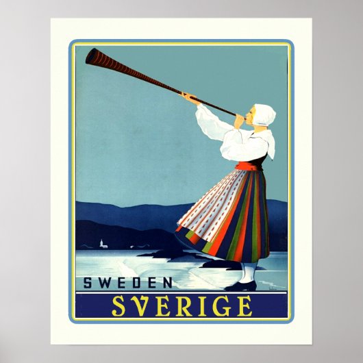 Schwedische Reise Schweden Poster (Vorne)