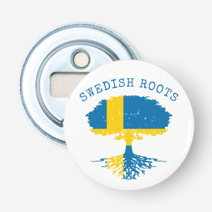 Schwedische Roots-Flagge Flaschenöffner