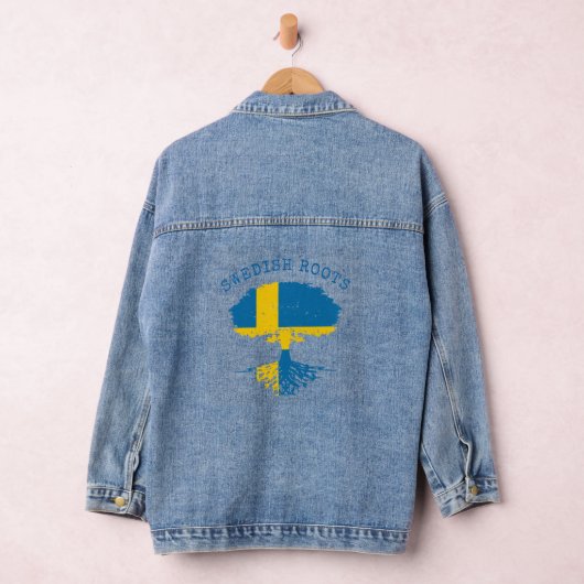 Schwedische Roots-Flagge Jeansjacke (Hangar)