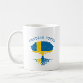 Schwedische Roots-Flagge Kaffeetasse (Links)
