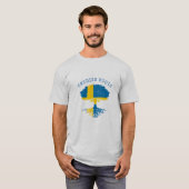 Schwedische Roots-Flagge T-Shirt (Vorne ganz)