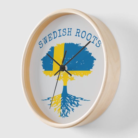 Schwedische Roots-Flagge Uhr (Winkel)