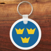 Schwedische Runde Schlüsselanhänger (Vorderseite)