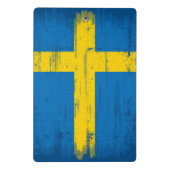 Schwedische Schmutz-Flagge Mini Klemmbrett (Rückseite)