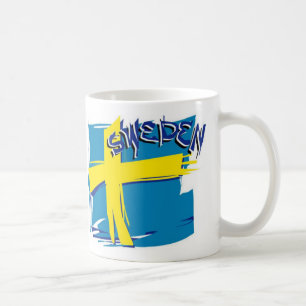Schwedische SFX Flagge Kaffeetasse