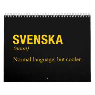 SCHWEDISCHE Sprache Kalender