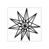 Schwedische Star Moderne geometrische Briefmarke Gummistempel (Prägung)