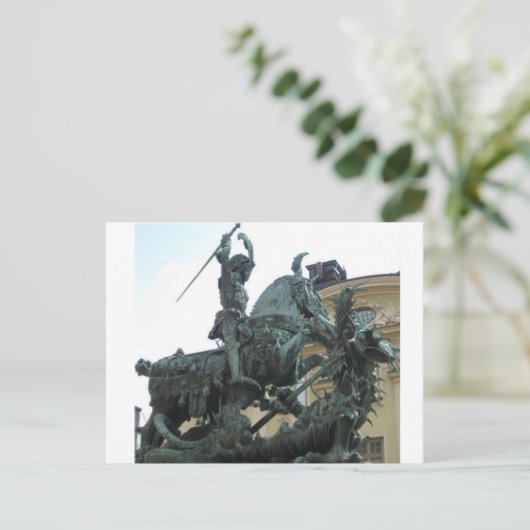 Schwedische Statue Postkarte (Stehend Vorderseite)