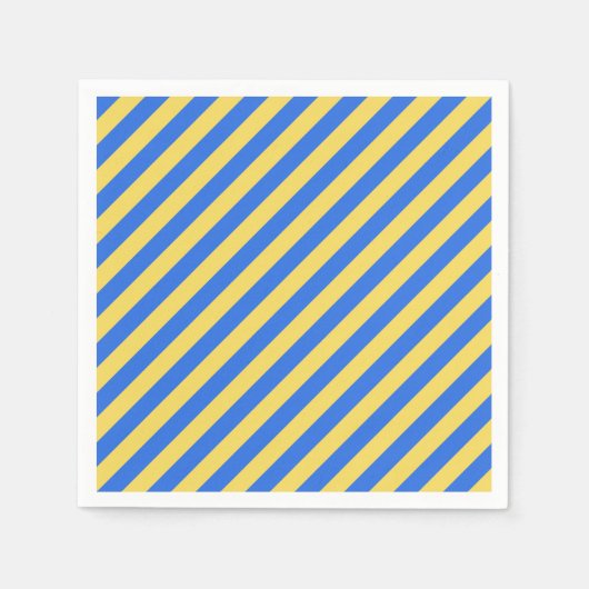 Schwedische Streifen in blau und gelb Serviette (Vorderseite)